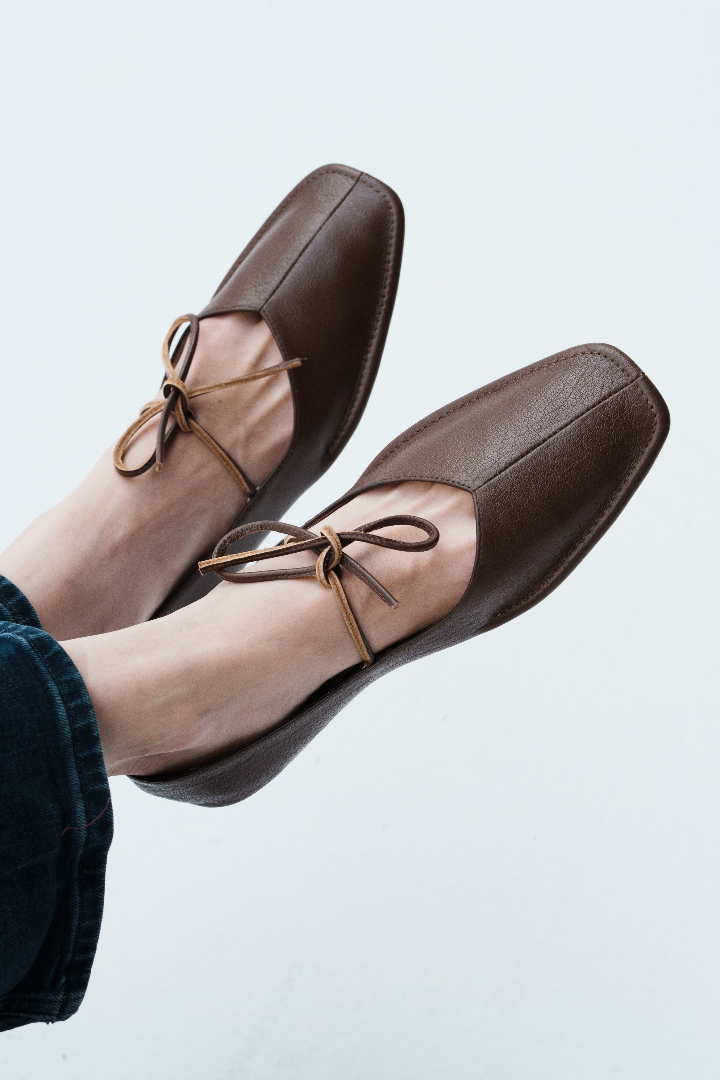 Quadra Brown Leather Ballet Flats