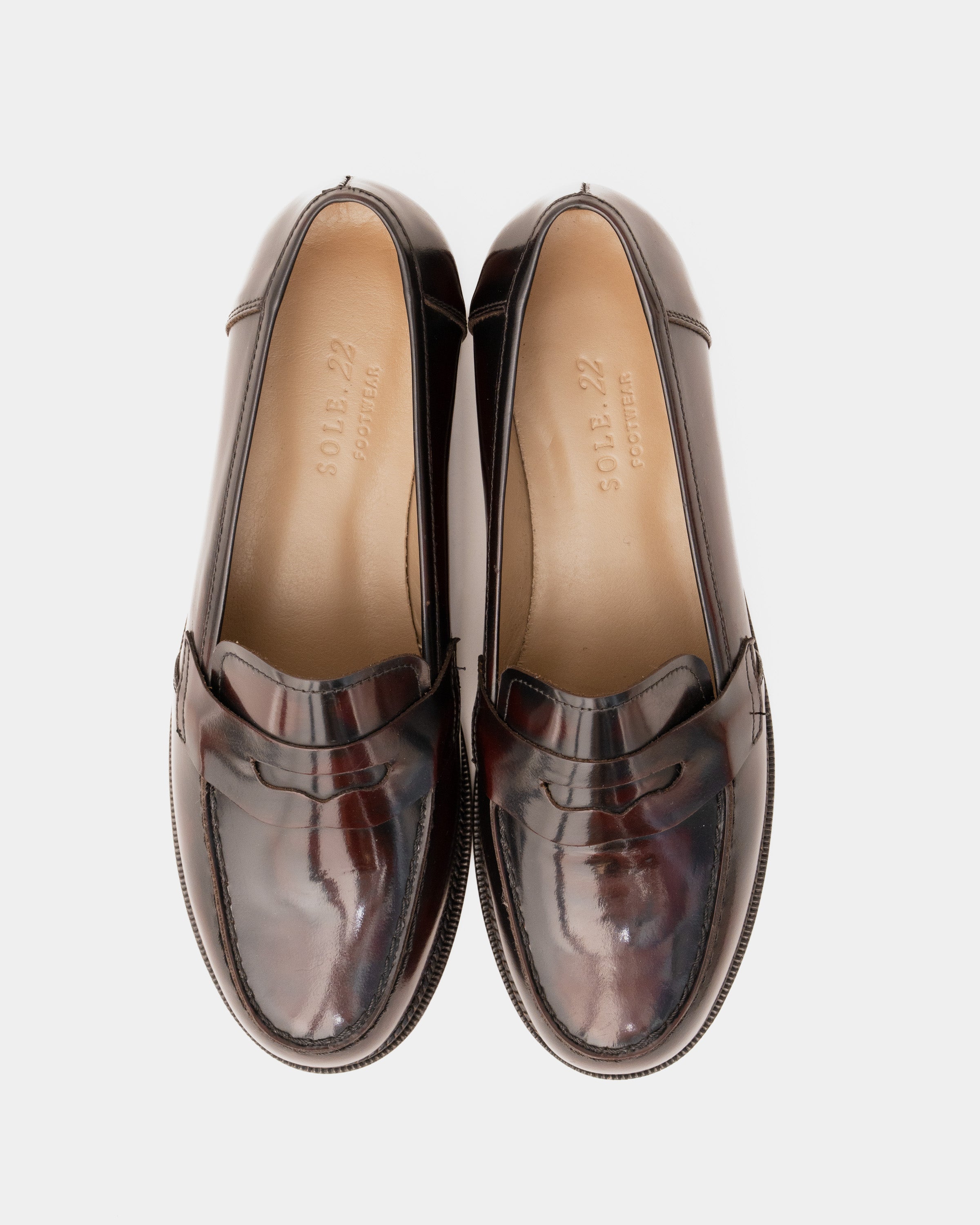 The Linear Loafer - Burgundy Phase