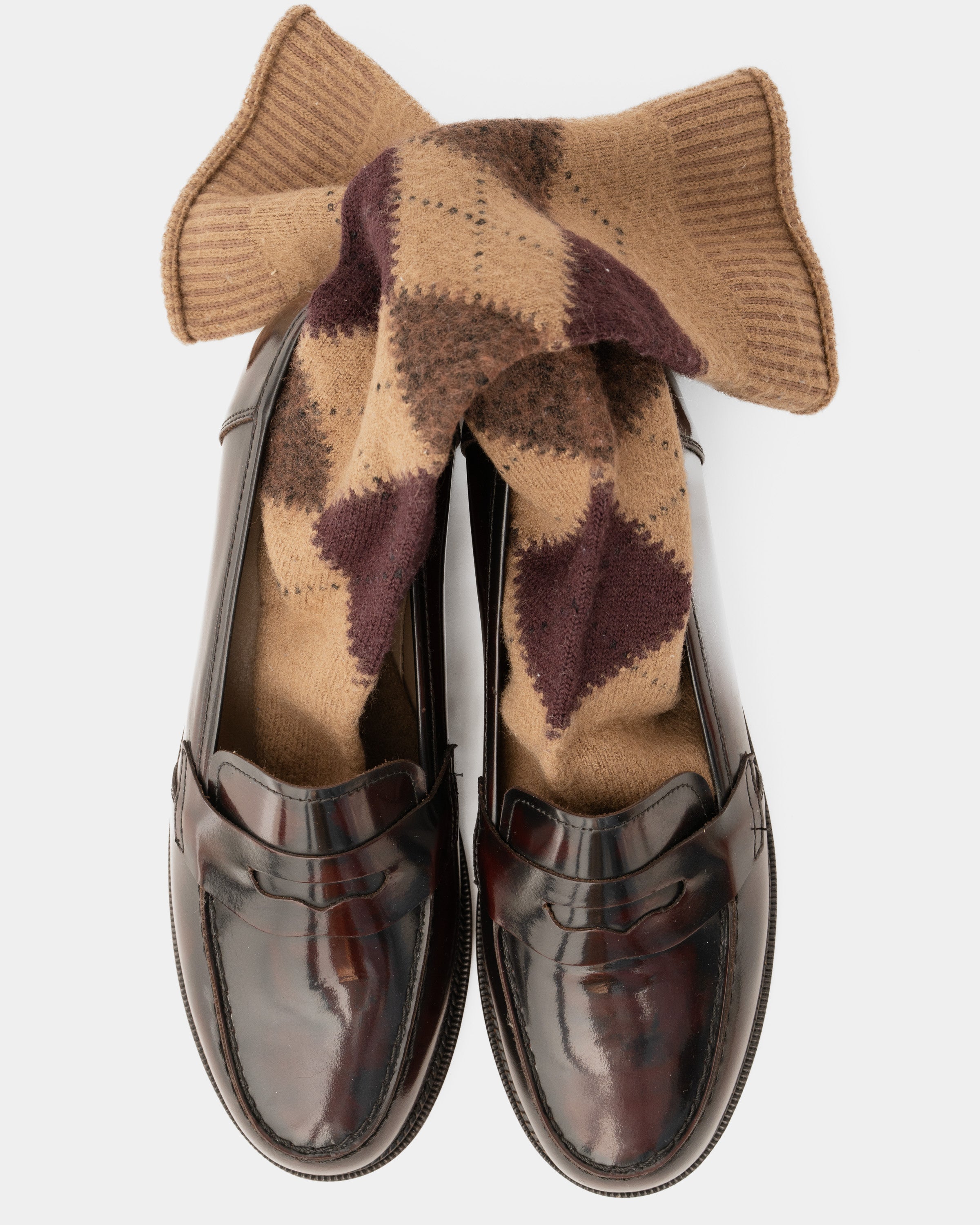 The Linear Loafer - Burgundy Phase