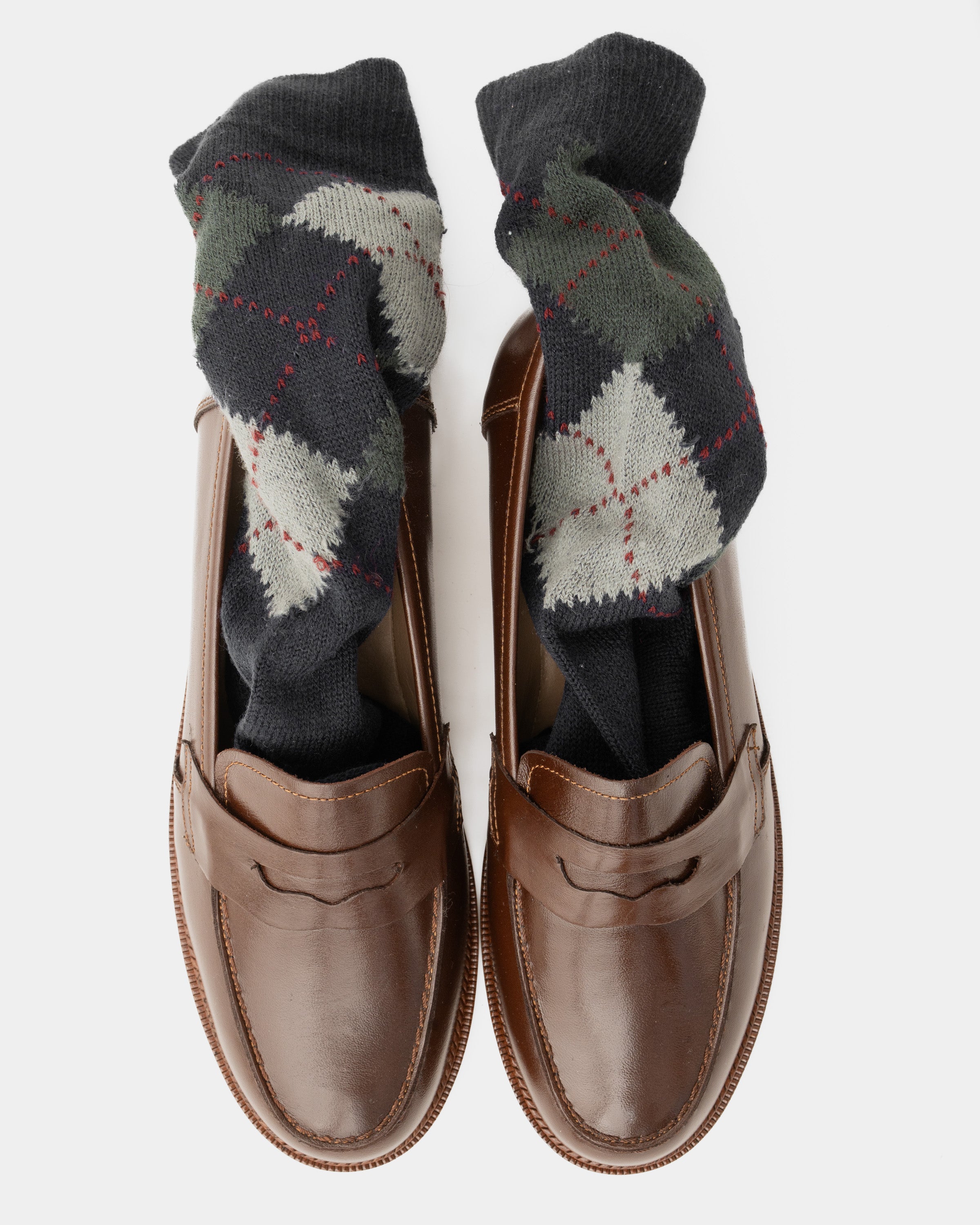The Linear Loafer - Chestnut Brown