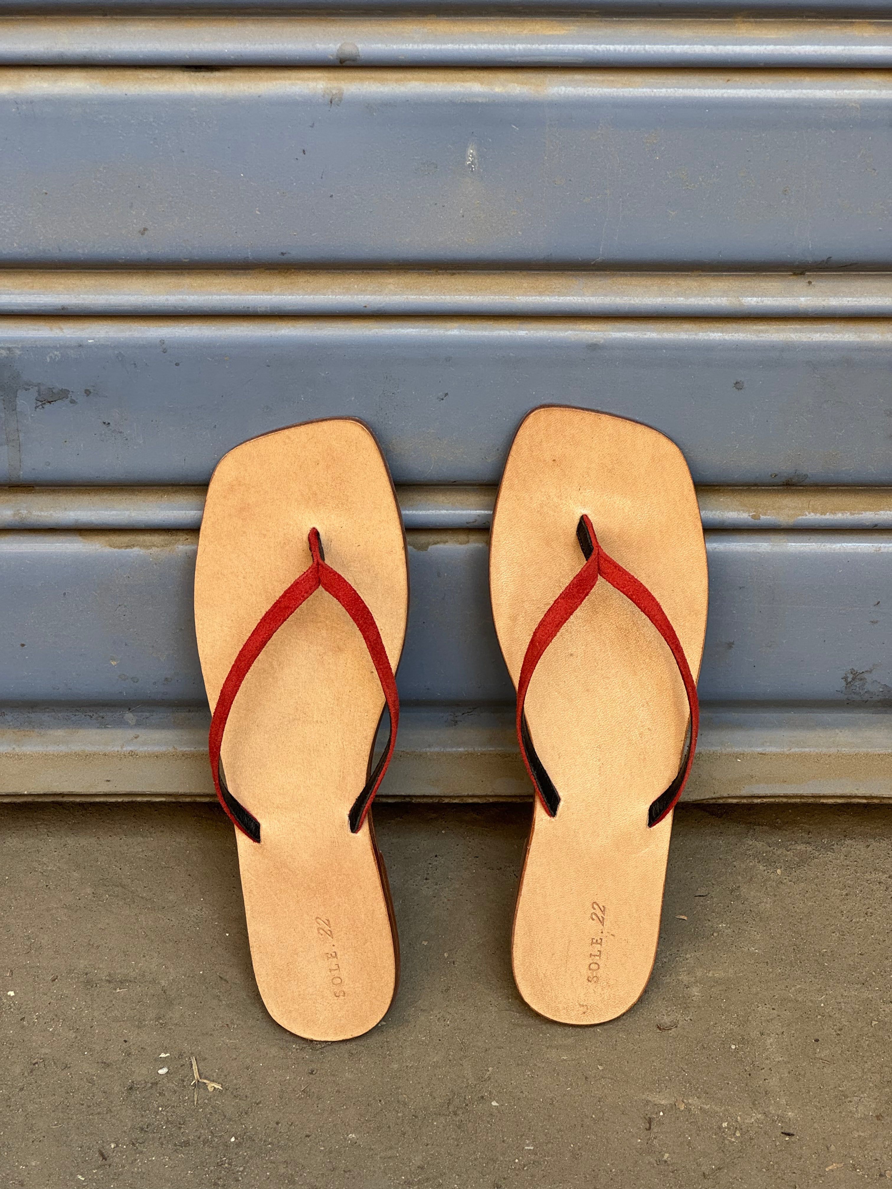 carmina red slipper