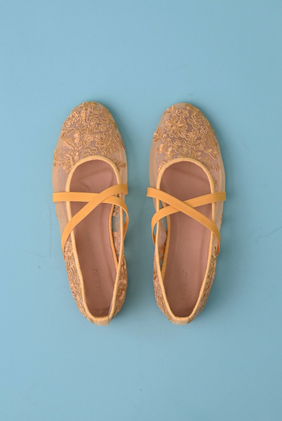 The Lattice Ballerina - Golden Embriodery
