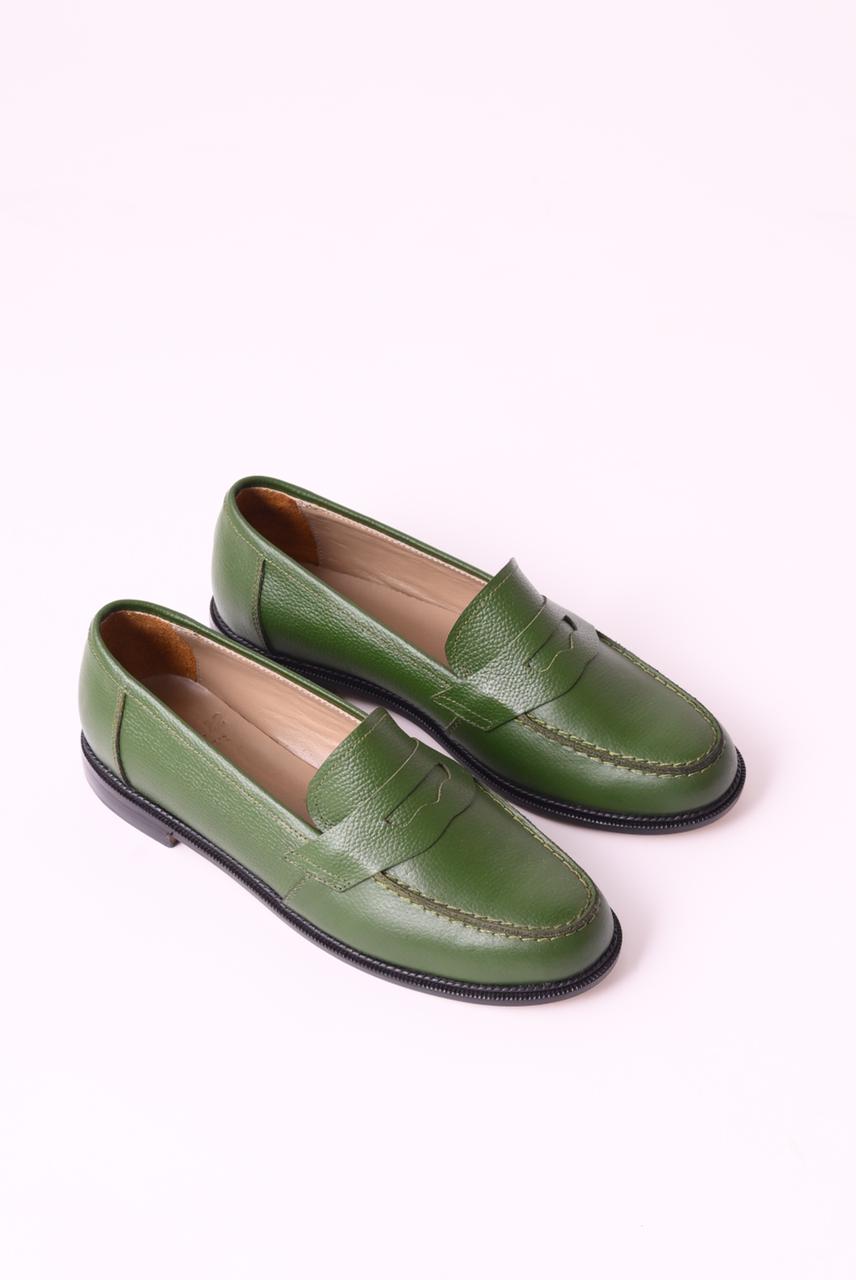 The Linear Loafer - Forest Green